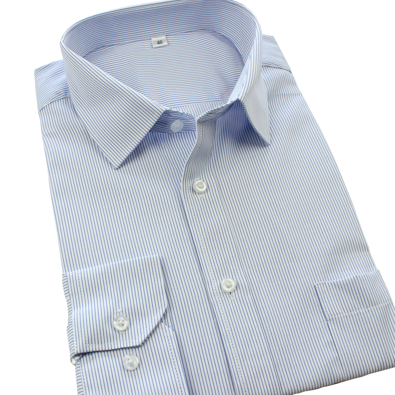 ファインストライプ 長袖ビジネスワイシャツ