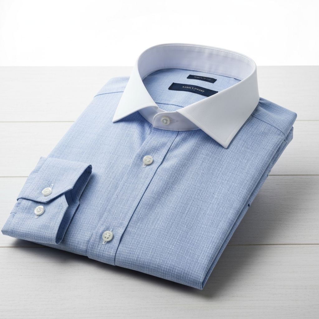 純綿素材のエレガントなワイシャツ