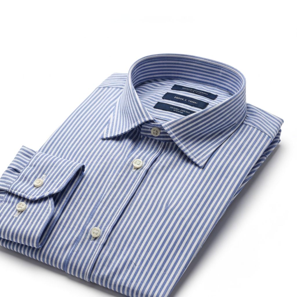 さわやかストライプ柄ワイシャツ